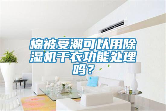 棉被受潮可以用除濕機(jī)干衣功能處理嗎？