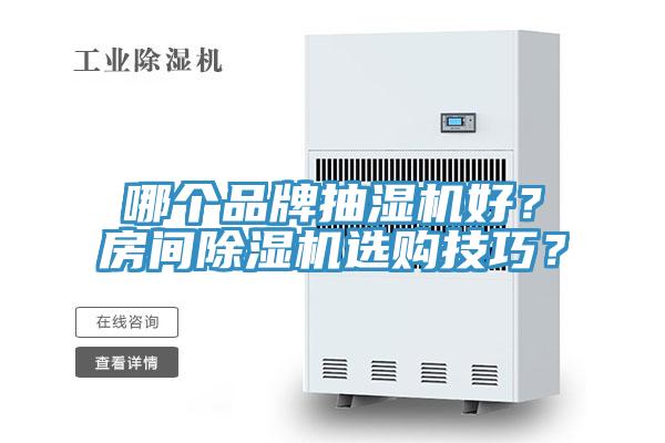 哪個品牌抽濕機好？房間除濕機選購技巧？