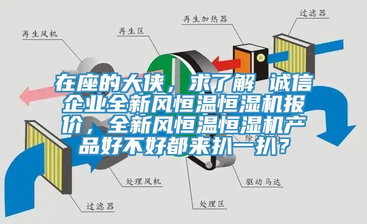 在座的大俠，求了解 誠信企業(yè)全新風恒溫恒濕機報價，全新風恒溫恒濕機產(chǎn)品好不好都來扒一扒？