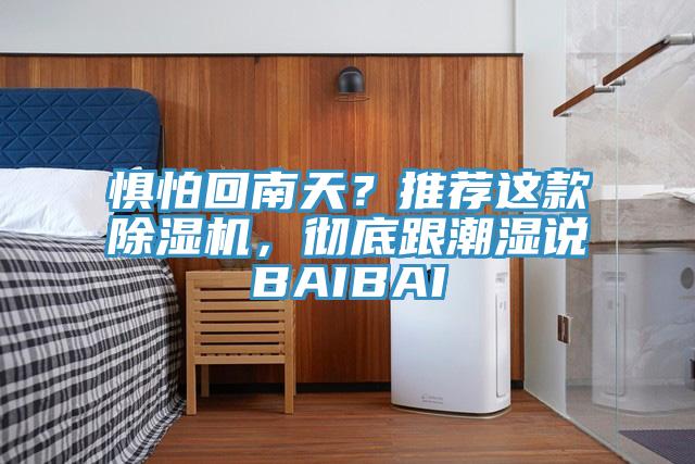 懼怕回南天？推薦這款除濕機，徹底跟潮濕說BAIBAI