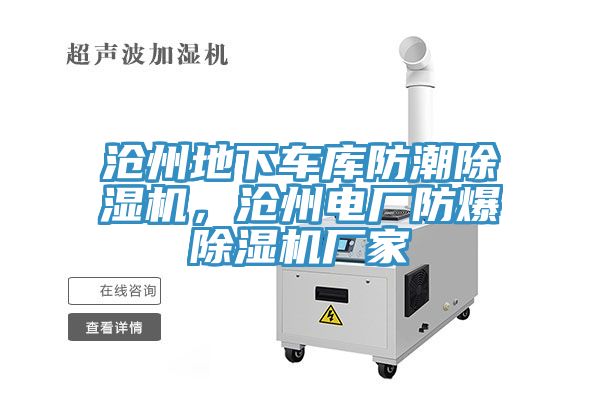 滄州地下車庫防潮除濕機，滄州電廠防爆除濕機廠家